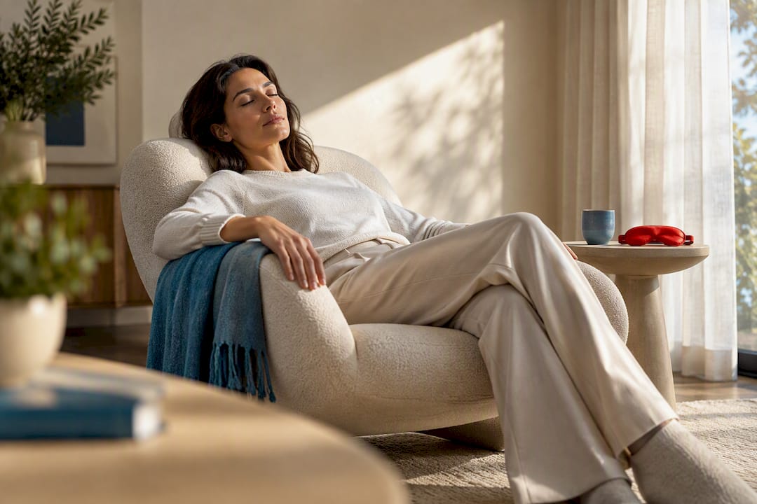 Adult reclining for a short afternoon nap